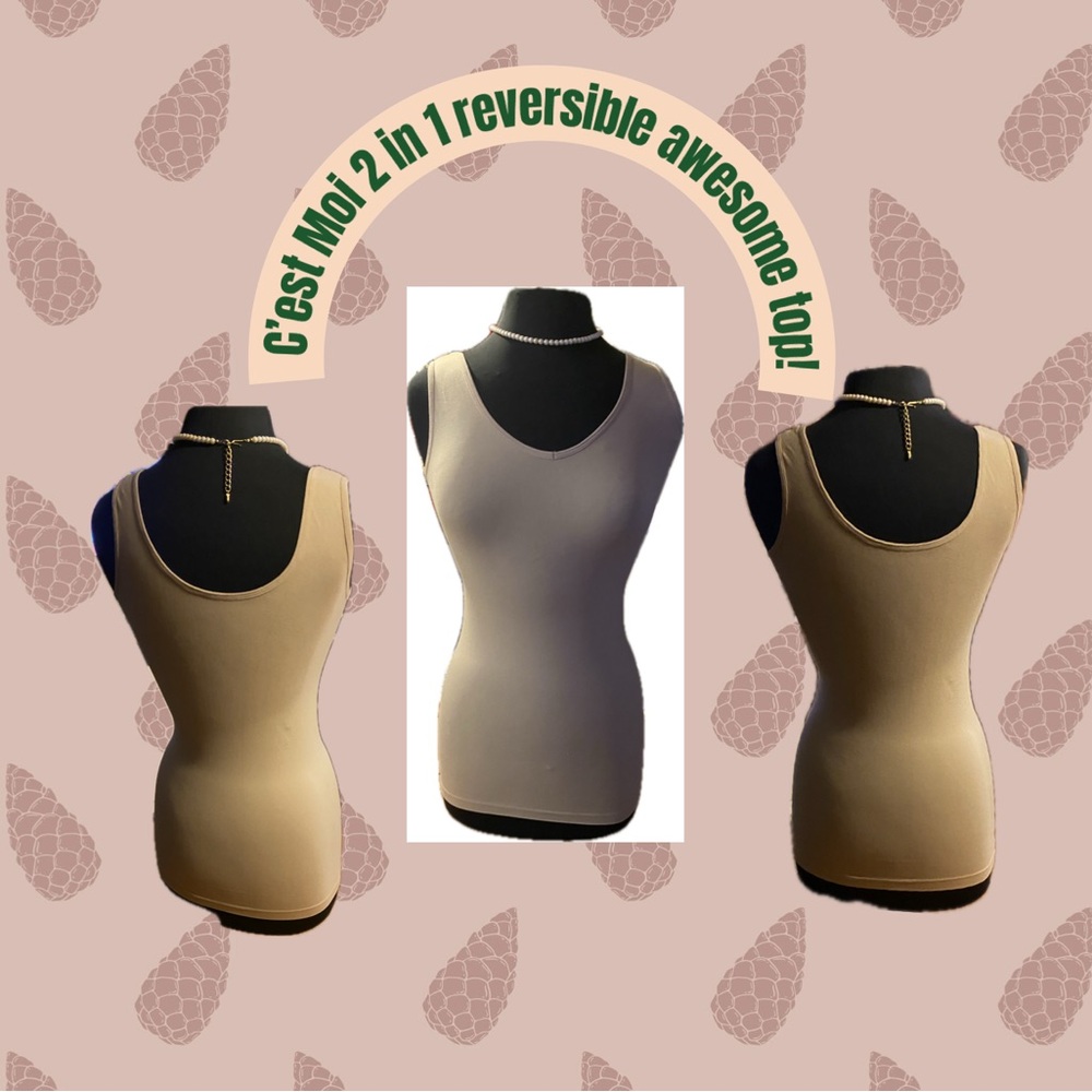 C’est Moi 2 in 1 reversible awesome top!
